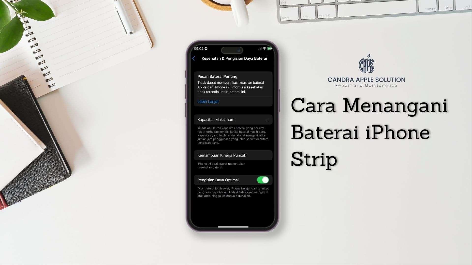 Cara Menangani Baterai iPhone Strip